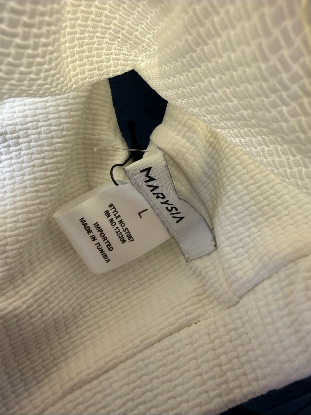 Marysia Swim Ribbed Scallop Bikini Set - white Sz L (C1J) - Picture 5 of 7